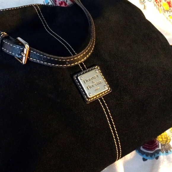 Dooney & Bourke Suede Shoulder Bag - Picture 2 of 8